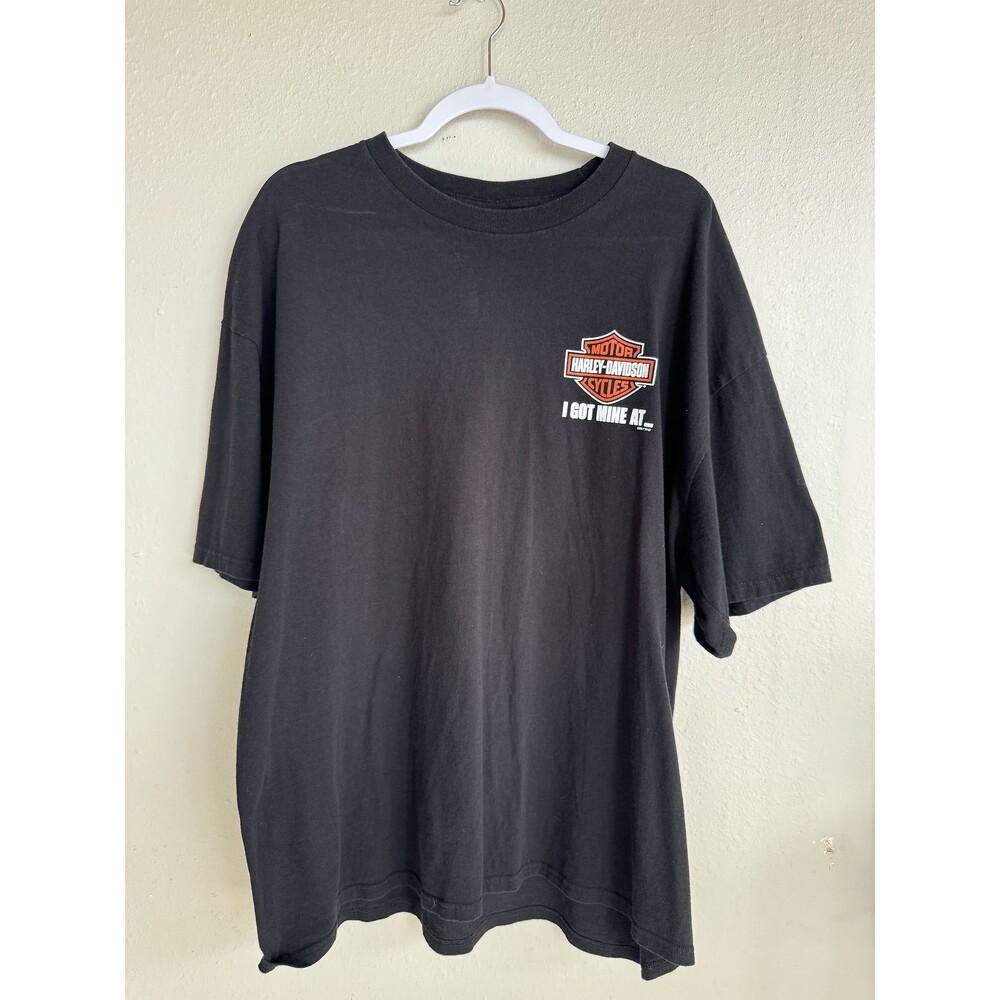 Harley Davidson Black Wolf T-shirt Bristol, Virginia Short Sleeve Motorcycle XXL